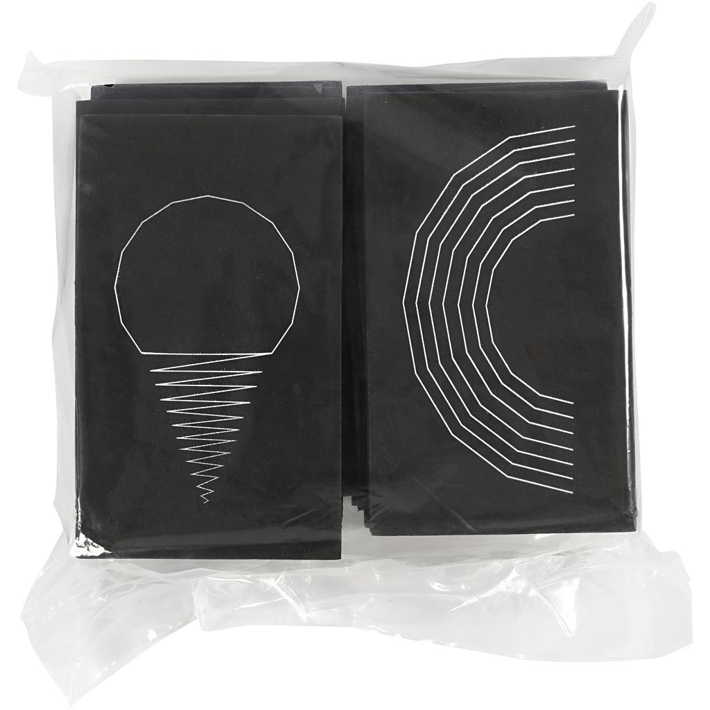 Creativ company string art, format 20x12 cm, épaisseur 10 mm, noir, 16 pièces 1 boîte