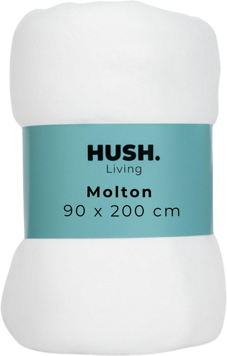 Faire taire. protège-matelas Living Hush Living Molton - 80% coton 20% polyester - excellente absorption de l'humidité - indéformable - confort et protection durable - 90x200+30cm