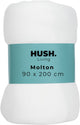 Faire taire. protège-matelas Living Hush Living Molton - 80% coton 20% polyester - excellente absorption de l'humidité - indéformable - confort et protection durable - 90x200+30cm