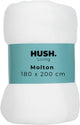 Faire taire. protège-matelas Living Hush Living Molton - 80% coton 20% polyester - excellente absorption de l'humidité - indéformable - confort et protection durable - 180x200+30cm