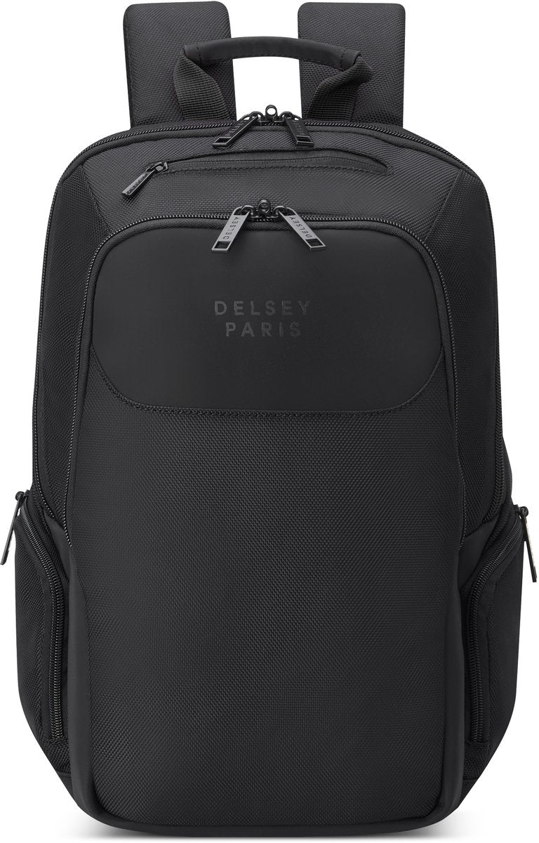 Delsey parvis plus sac à dos ordinateur 13,3 pouces – 15l – sangle trolley – polyester recyclé – noir