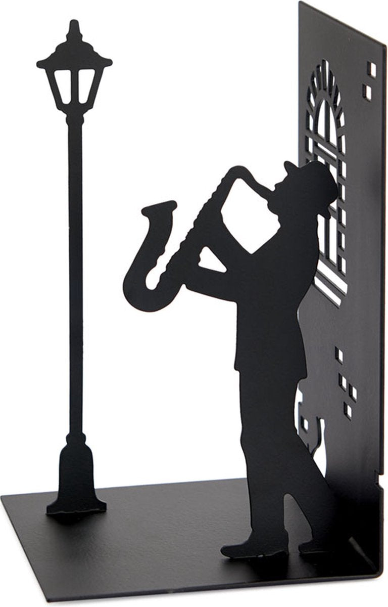 Balvi serre-livres musique jazz métal noir