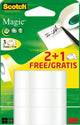 Ruban adhésif Scotch magic 19mmx15m 2+1 gratuit invisible 3 rouleaux
