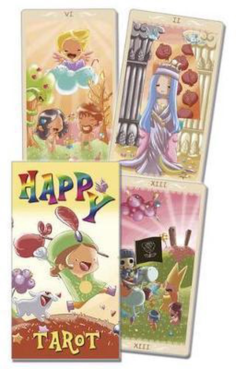 Lo scarabeo happy tarot - jeu de bonheur avec un style artistique frais