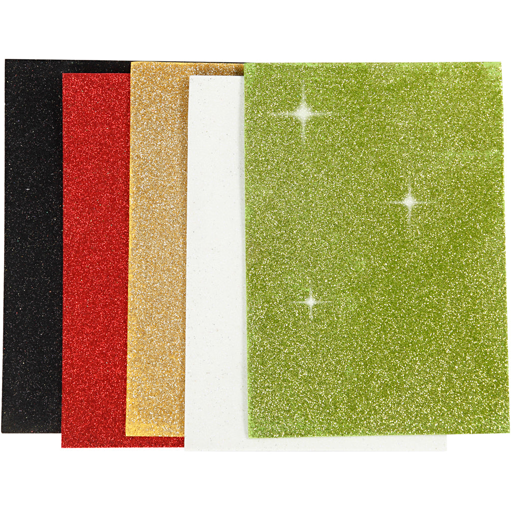 Feuilles de mousse Creativ company, a5, feuille 148x210 mm, épaisseur 2 mm, 5 feuilles 1 boîte