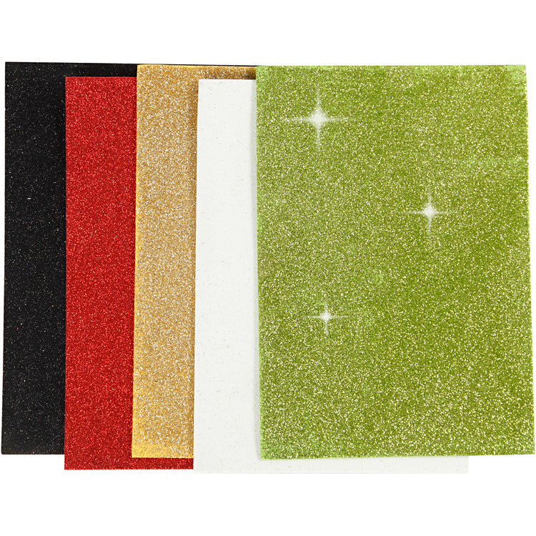 Feuilles de mousse Creativ company, a5, feuille 148x210 mm, épaisseur 2 mm, 5 feuilles 1 boîte