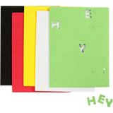 Creativ company lettres et chiffres en mousse eva, feuille 15x21 cm, taille 2-2,3 cm, épaisseur 2 mm, différentes couleurs, 5 feuilles 1 boîte - afbeelding 1