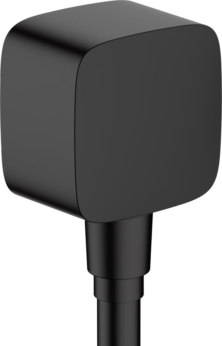 Hansgrohe fixfit - coude de raccordement mural avec clapet anti-retour, noir mat 26457670