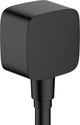 Hansgrohe fixfit - coude de raccordement mural avec clapet anti-retour, noir mat 26457670