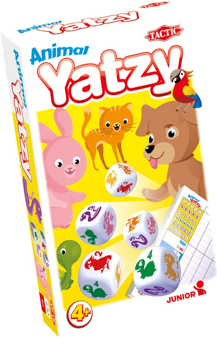 Tactic Animals Yatzy – Jeu de société – Édition compacte – Jeu de dés pour petits et grands – À partir de 4 ans – 2 joueurs ou plus