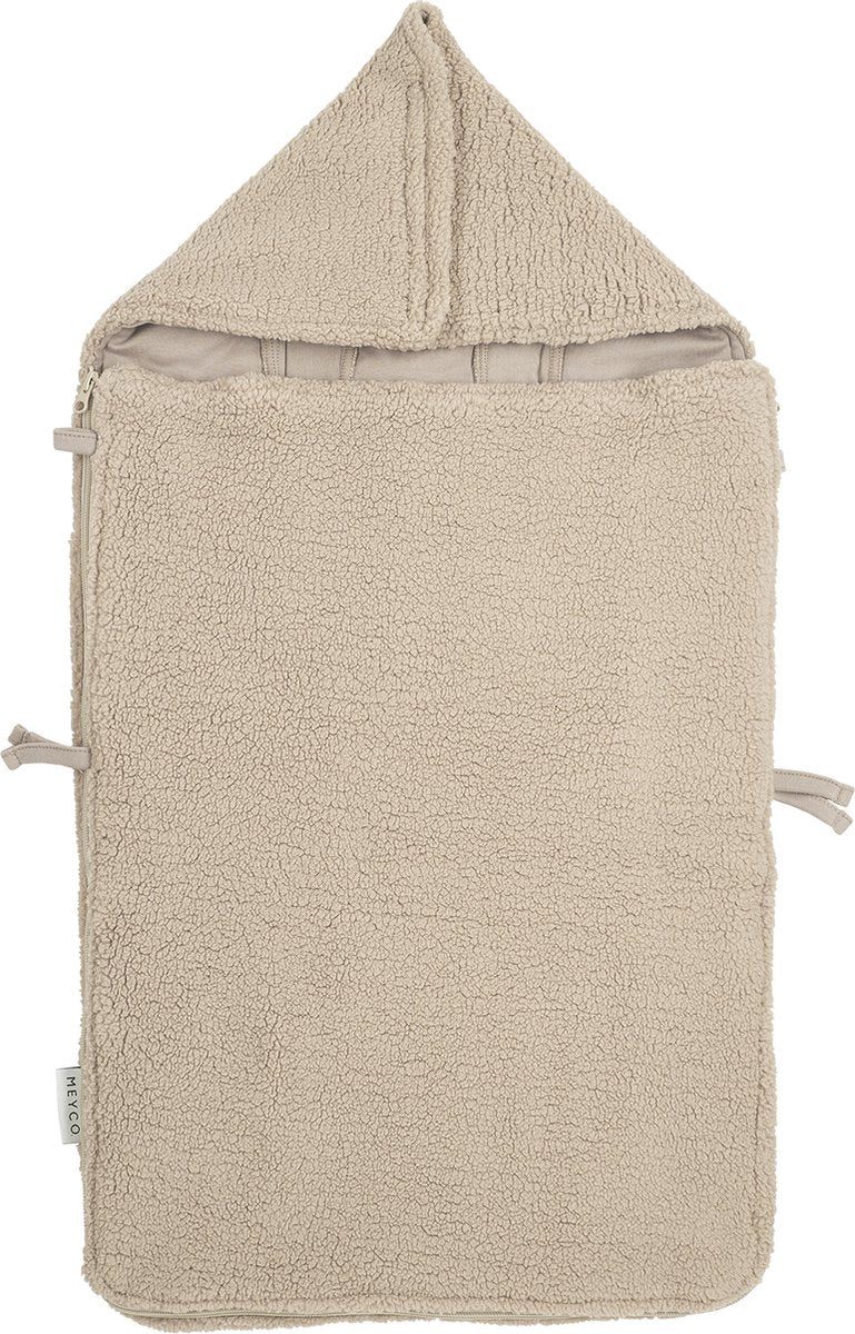 Chancelière bébé teddy Meyco - sable - 40x82cm