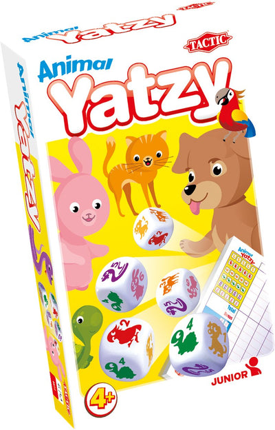 Tactic Animals Yatzy – Jeu de société – Édition compacte – Jeu de dés pour petits et grands – À partir de 4 ans – 2 joueurs ou plus