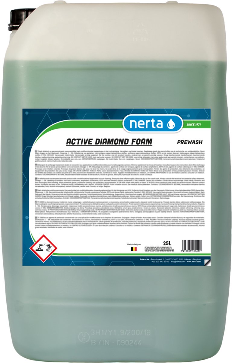 Nerta Active Diamond Foam - Shampoing pour voiture - Mousse à neige - 5 litres