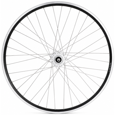 Roue avant Shimano 28 x 1 4'' aluminium jante zac 2000 - dynamo moyeu dh-c3000-3n - frein sur jante - noir argent