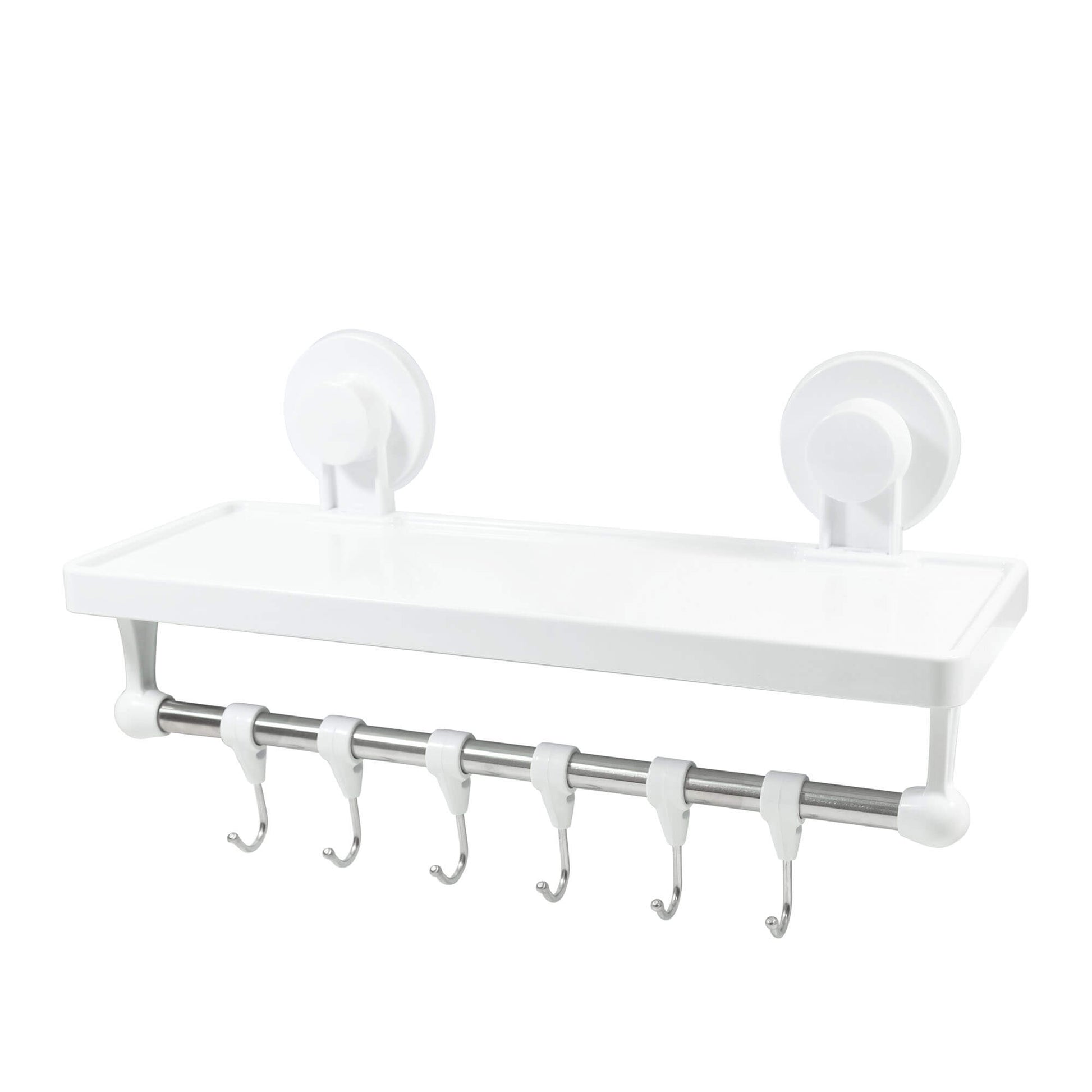 Etagère de rangement pour salle de bain Estanto avec ventouses - peut être montée sans perçage