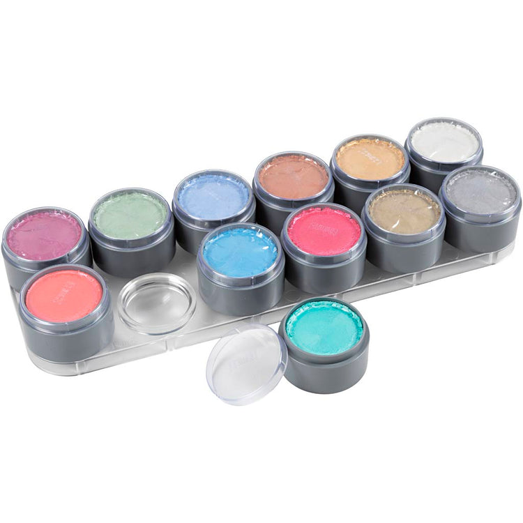 Maquillage Grimas - palette de maquillage, couleurs nacrées, 12x15 ml 1 pièce