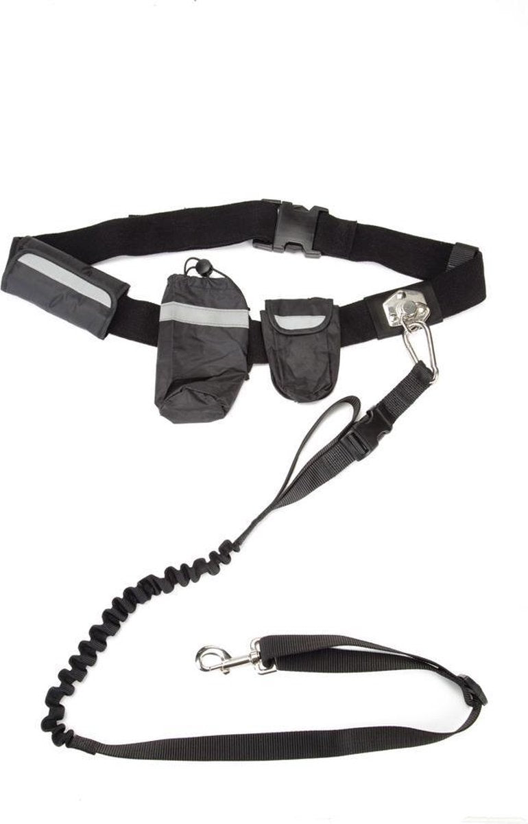 Beeztees ensemble de jogging mains libres - sports canins - nylon - noir