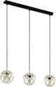 Eglo mirtazza - lampe suspendue - e27 - 88 cm - noir