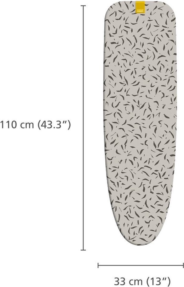 Joseph joseph glide housse table à repasser compacte – 110 x 33 cm – 100% coton – avec cordon de serrage – écru