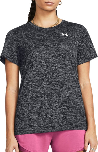 Under armour tech ssc - t-shirt de sport femme twist - noir - blanc