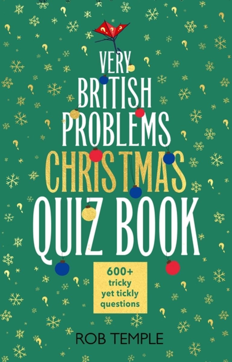 Quiz de connaissances - le livre de quiz de Noël sur les problèmes très britanniques