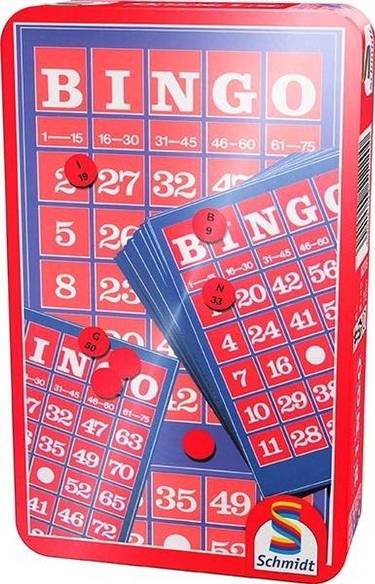 Schmidt ® - bingo - ligne classique - jeu de société - jeu de hasard pour famille et groupes - à partir de 6 ans - 2+ joueurs