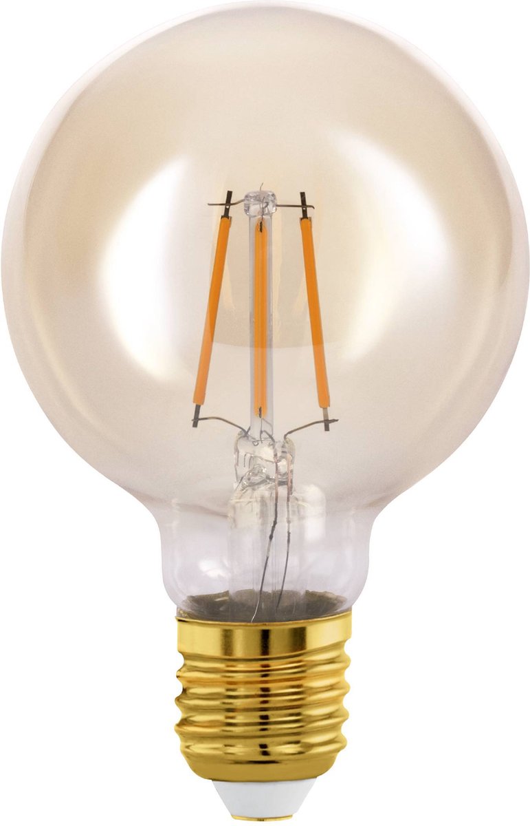 Lampe LED Eglo - E27 - ø 8 cm - ambre - 2200k - 350 lumen