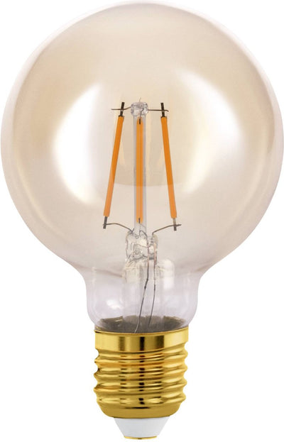 Lampe LED Eglo - E27 - ø 8 cm - ambre - 2200k - 350 lumen