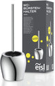 Porte-brosse de toilette Eisl - chrome - brosse de toilette de salle de bain - brosse de toilette sur pied avec support et récipient intérieur - brosse de toilette
