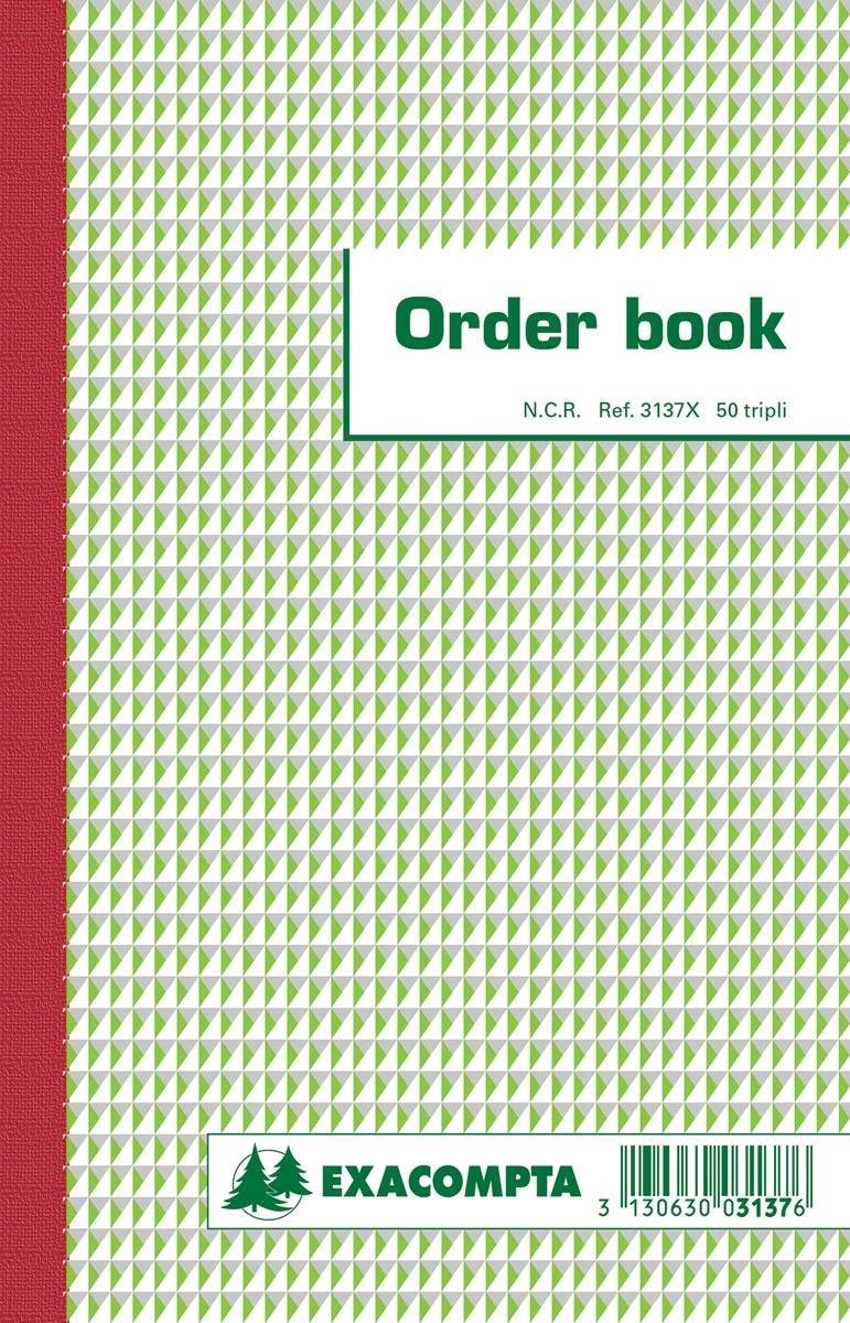 Carnet de commande 3137x 13,5x21cm ligne non imprimée triple nl fr