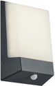 Trio kasai - applique - anthracite - incl. 1x smd 9w - éclairage extérieur - ip65 - détecteur de mouvement - interrupteur crépusculaire