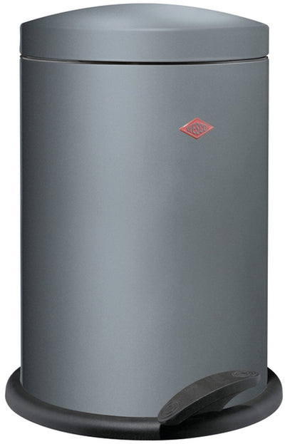 Poubelle Wesco 116 (alpha) | poubelle à pédale | 13 litres | métal - graphite | poubelle - fabriquée en Allemagne