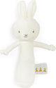 Bunnies by the bay hochet lapin - peluche - détails brodés - 15 cm - blanc