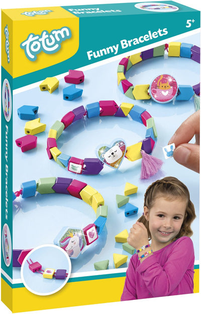 Fabriquer Totum 3 bracelets joyeux - bracelets rigolos - fabriquer des jouets créatifs pour les juniors filles à partir de 5 ans astuce cadeau