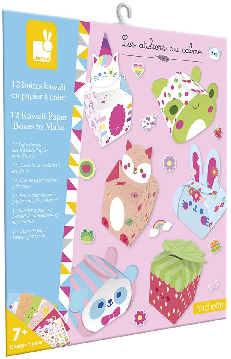 Janod - les ateliers du calme - boîtes pliantes kawaii