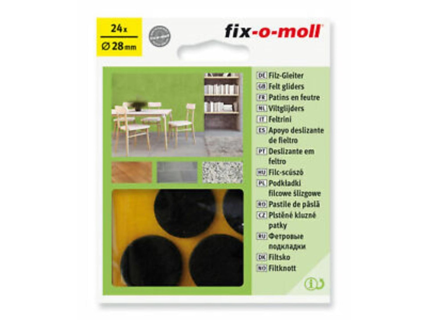 Planeur en feutre Fix-o-moll ø28mm marron