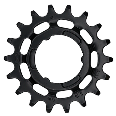 Pignon KMC Shimano étroit 18T arrière noir