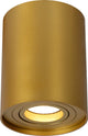 Lucide tube - spot de plafond (plafonnier) - ø 9,6 cm - 1xgu10 - laiton doré mat