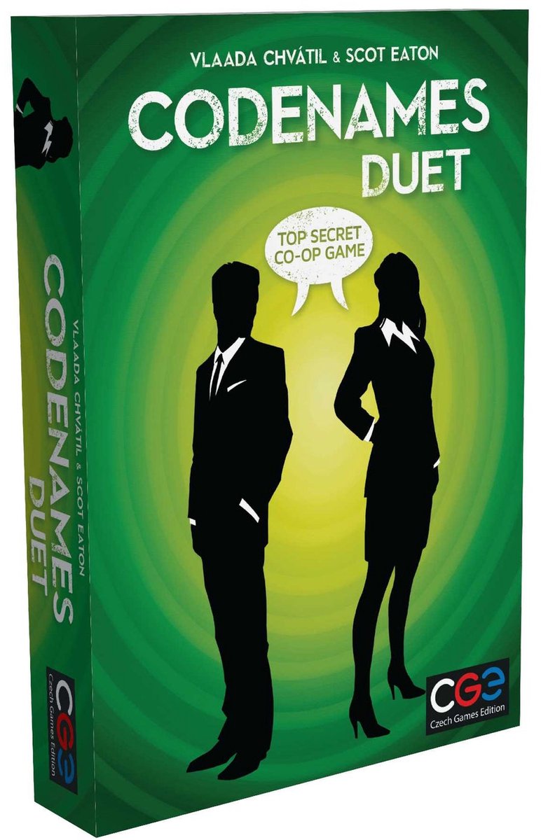 Asmodee jeux tchèques duo de noms de code - jeu de société coopératif pour 2 joueurs