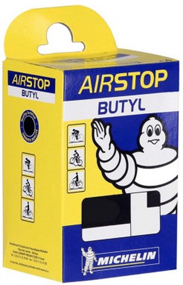 Chambre à air Michelin 26” – airstop c4 – valve française (presta) – longueur de valve : 60mm – taille etrto : 37 54-559