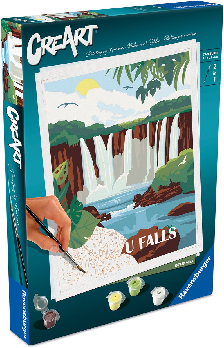 Ravensburger creart peinture par numéro - cascades d'iguazu