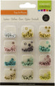 Vaessen creative kit oeillets pastel 12 couleurs ø4mm 25 pièces