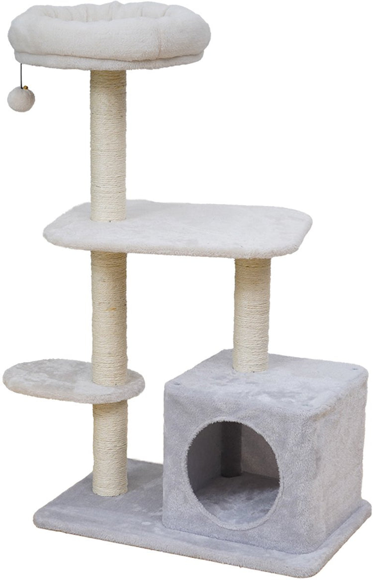 Arbre à chat Ebi Salinas gris 58 x 38 x 97 cm - chat