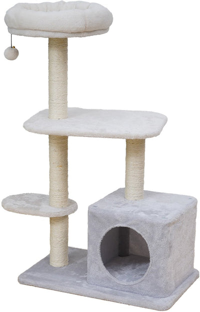 Arbre à chat Ebi Salinas gris 58 x 38 x 97 cm - chat