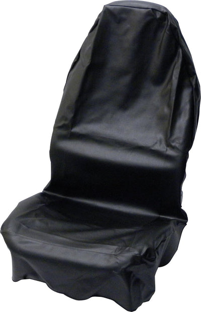 Housse de mécanicien Carpoint - housse de siège de voiture - aspect cuir - cuir artificiel - noir - pour mécanicien ou atelier