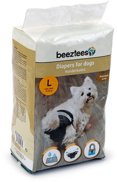 Beeztees couches pour chiens l - pantalons chauffants pour chiens - noir - 10 pcs
