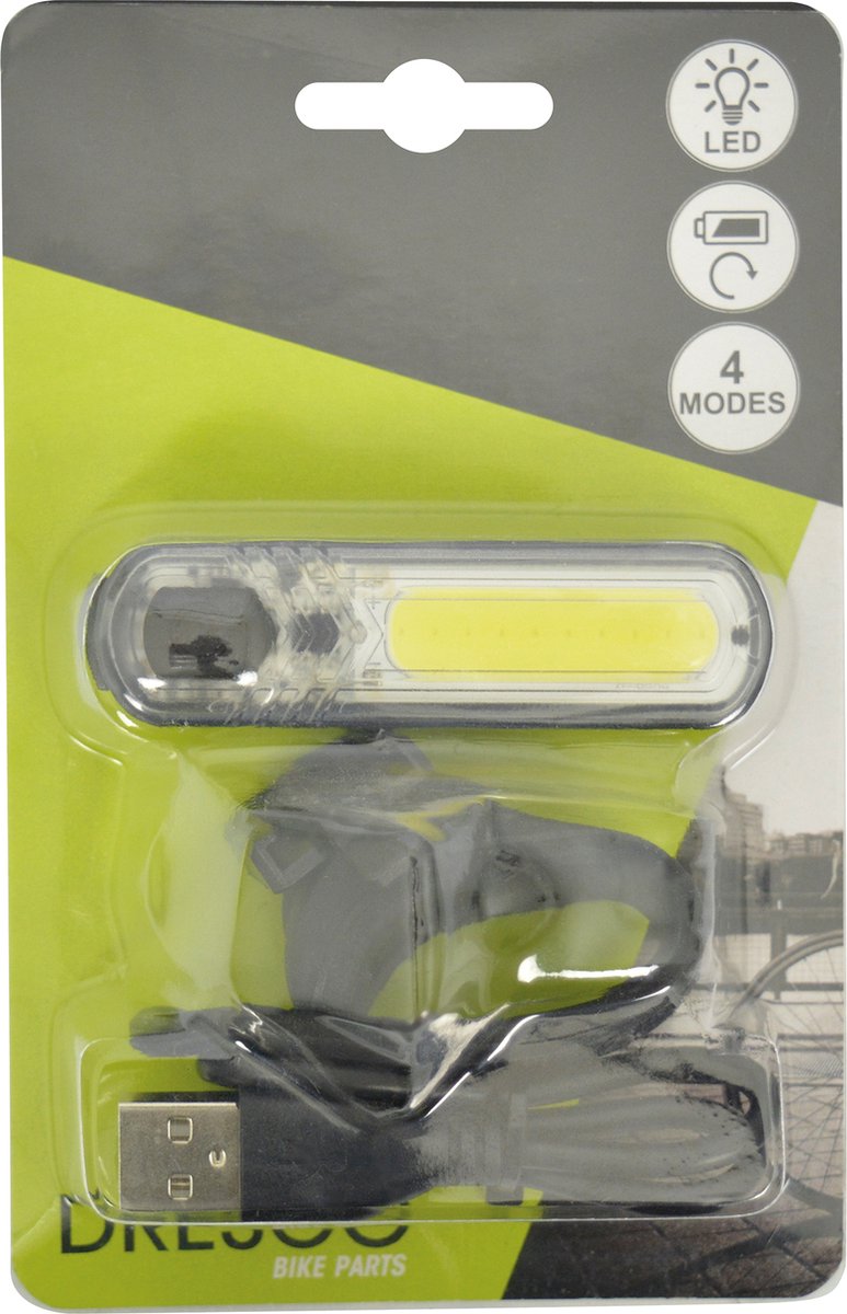 Dresco Voorlicht Cob LED USB Charges 60 Lumen Black