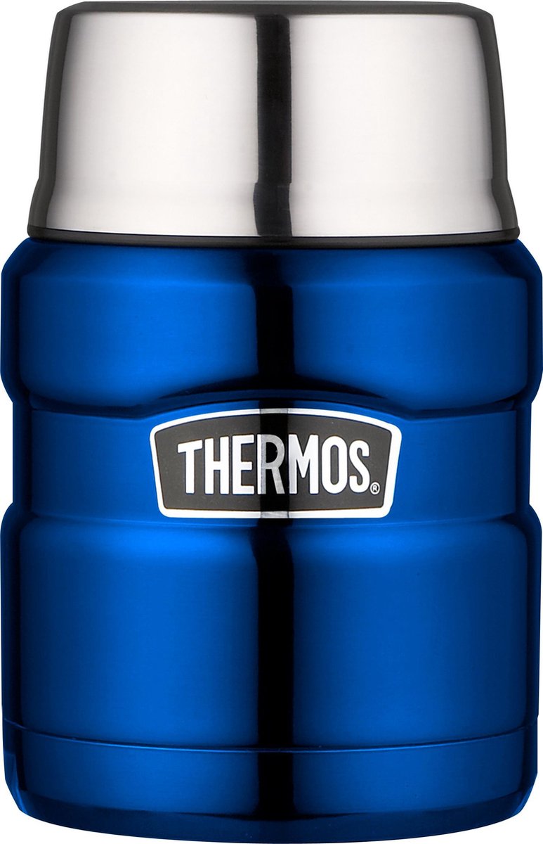 Thermos king récipient alimentaire 470 ml - bleu métallisé