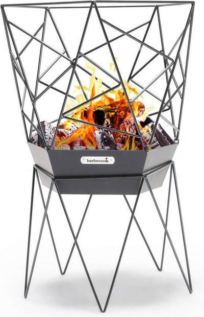 Barbecook sierra - panier à feu - acier - noir - 45x45x71cm