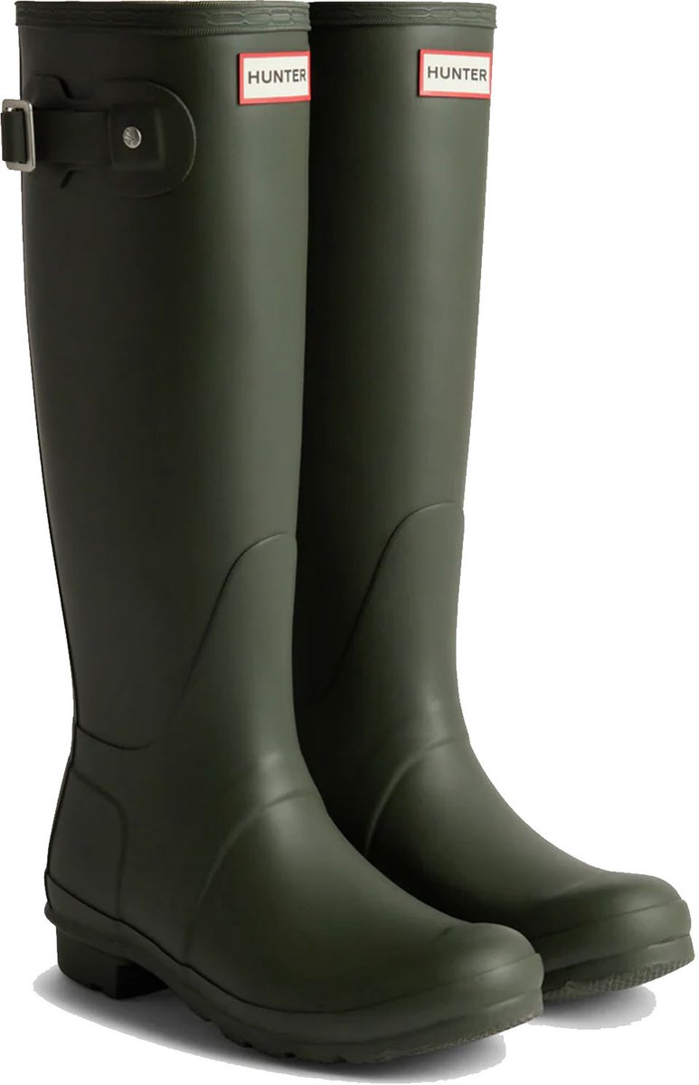 Hunter - bottes de pluie pour femme - original - hautes - vert olive - taille 42eu